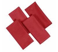 Premier 16 x 16-inch Linen Look Napkins, Pack of 4, Red