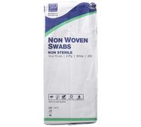 Premier 1920 Non-Sterile Non-Woven Swabs 4 Ply 10 cm x 10 cm White Paper Packs (Pack of 200)