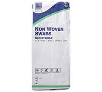 Premier 1920 Non-Sterile Non-Woven Swabs 4 Ply 10 cm x 10 cm White Paper Packs (Pack of 200)
