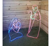 Premier 1M Indoor and Outdoor Nativity Scene Rope Light Blue, Green, Red, Yellow LEDs