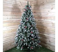 Premier 2.1M Christmas New Jersey Spruce Pvc/Pe/Bristle/Berrie/Cones