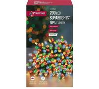 Premier 200 LED SupaBrights Multi-Action 16M (Green Cable) - Various Colours