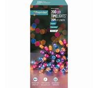 Premier Multi Action Battery Operated Timelights 200 LED Rainbow/Green