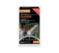 Premier - 2000 LED Multi Action Supabrights Cluster Lights With Timer - Multi/Green