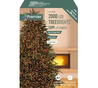 Premier 2000 M-A Led TreeBrights Timer Vintage Gold & Red