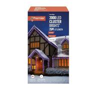 Premier 2000 Rainbow Multi Action LED Clusters Timer Christmas Lights