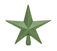 Premier 20cm Sage Green Tree Top Star - Glitter Finish Christmas Tree Topper Decoration in Elegant Green Tone