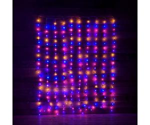 Premier 240 LED 2m x1.5m Flexibright Curtain Christmas Lights in Rainbow