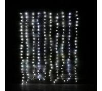 Premier 240 LED 2m x1.5m Flexibright Curtain Christmas Lights with Clear Cable in Cool White