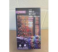 Premier 3.5m x 1.2m 360 LED Christmas Net Window Light - Multi Coloured
