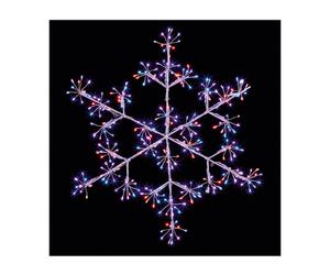 Premier - 300 LED MicroBright Snowflakes, Rainbow, 400mm