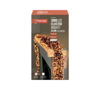 Premier - 3000 LED Multi Action Cluster Brights With Timer - Vintage Gold/Green