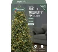 Treebrights 3000 Warm White Led String Lights With Green Cable
