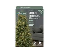 Premier - 3000 LED Multi Action Treebrights With Timer - Warm White/Green