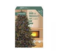 Premier 3000 Rainbow Multi Action LED TreeBrights Timer Christmas Lights