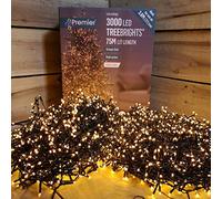 Premier 3000 Vintage Gold Treebrights Multi Action Christmas Tree Lights