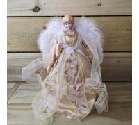 Premier Angel Christmas Tree Topper, Gold