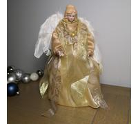 Premier 30cm Gold With Glitter Detailing Angel Tree Topper