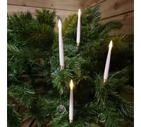 Premier 31cm 10 Piece Indoor Christmas Candle Set with Remote Control In Warm White Samuel Alexander Beige One Size
