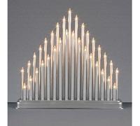 33 Light Christmas Silver Candle Tower Bridge Decoration - LI082083