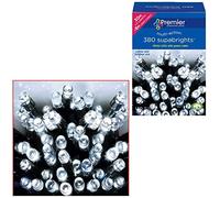 Premier 380 Supabrights LED Christmas Multi-action Lights - White