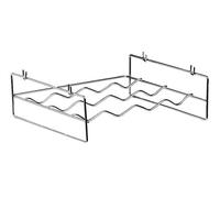 Interiors By Ph 4 Bottles Chrome Wine Rack With Side Handles, Silver