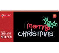 PREMIER 40 cm Merry Christmas Hanging Neon Sign