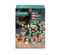Premier 400 Multi Coloured LED Multi Action Battery Timer Lights For Indoor & Outdoor Use 40M