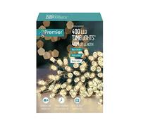 Premier 400 Warm White LED Multi Action Battery Operated With Timer Light Outdoor 40M