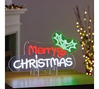 Premier 40cm Merry Christmas Light Neon Sign