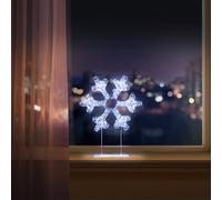 Premier 45 cm Lit Snowflakes Tabletop White Led Light
