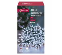 PREMIER Supabrights 480 White LED String Lights with Timer - 38.3 m