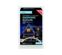 Premier Snowing Icicle Multi-Action 11.8m LED Christmas Lights (White)