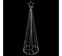 Premier Black Pyramid Tree Warm White 4m