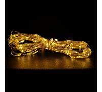 Premier 50 Micro Bright Multi Action Pin Wire LED Lights Vintage Gold