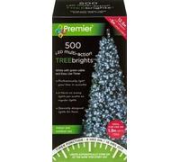 Premier Decorations 12.5m WHITE 500 LED Supabright CHRISTMAS TREEBRIGHT Festive LIGHTS for 1.5m Tree