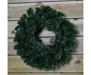 Premier 50cm Diameter Artificial Christmas Wreath Decoration in Green