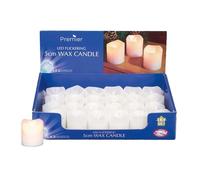 Premier 5cm Flicker Candle with Yellow LED Christmas Lights LV101585