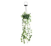 Premier 60 LED Solar Ivy Leaf Hanging Basket 70cm, LS240001