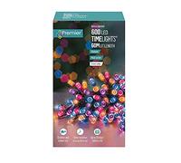 Premier Multi Action Battery Operated Timelights 600 LED Rainbow/Green