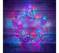 Premier 60cm Indoor Outdoor Christmas Twinkling Starburst LED Light in Rainbow