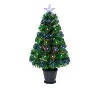Premier 60cm Multi Colour Fibre Optic Green Tree