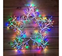 60cm Premier Multi Coloured Christmas Star Cluster Decoration with 240LED