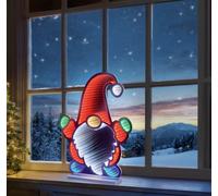 Premier 60cm Standing Christmas Gnome Infinity Mirror