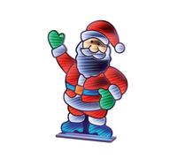Premier 60cm Standing Santa Infinity Light - LED Christmas Santa Decoration with 3D Tunnel Illusion - Festive Light-Up Figure for Indoor Christmas Décor, Winter Displays & Seasonal Lighting