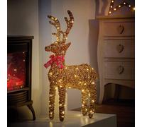 Premier 70cm Multi Action Outdoor Standing Reindeer 80 LEDs