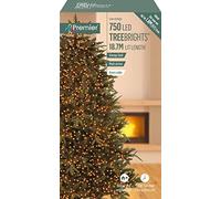 750 Vintage Gold LED Outdoor Treebrights with Timer - Multi-Action Lights, 23.75m, Green Cable, 8h On/16h Off