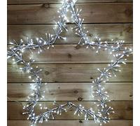 Premier Silver Star Cluster 320 White LEDs 90cm