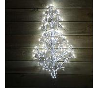 Premier 90cm White LED Twinkling Christmas Starburst Tree