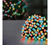 Premier 9m Multi Action BerryBrights - 360 Multicoloured LED Christmas String Lights with Green Cable & Timer